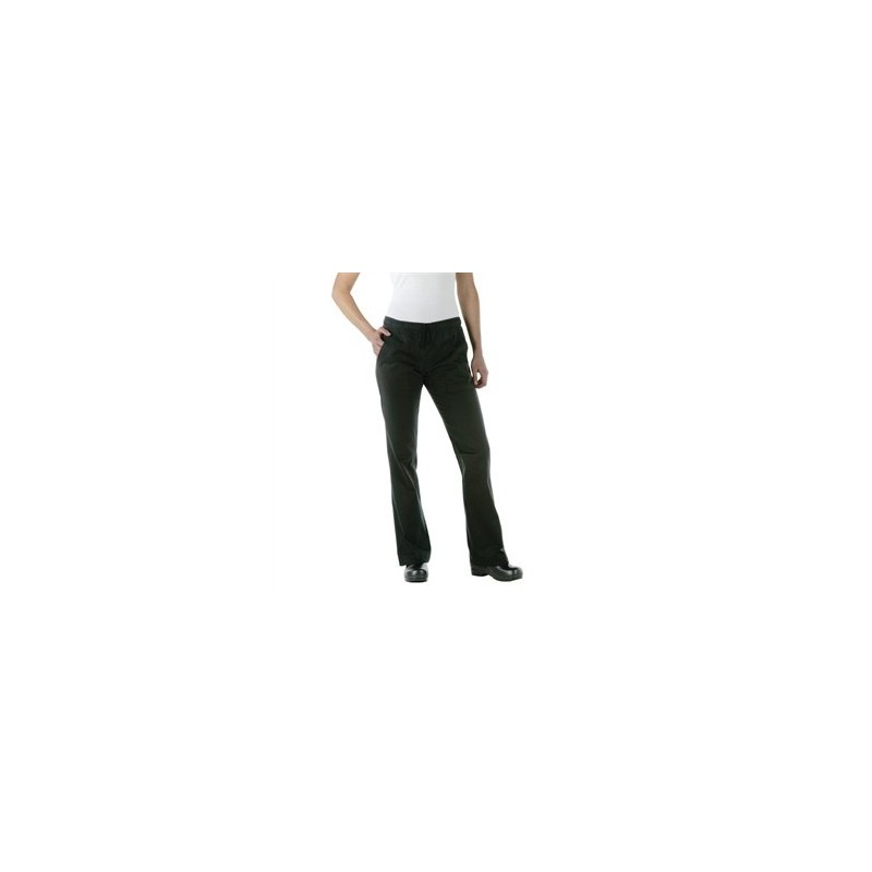 Pantalon professionnel noir dame