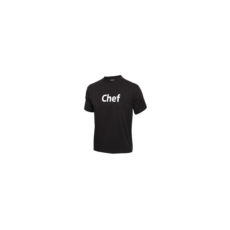 Tee-Shirt 'Chef' Noir Fruit of the Loom