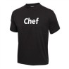 Tee-Shirt 'Chef' Noir Fruit of the Loom