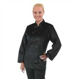 Veste chef manches longues noire Vegas Whites M