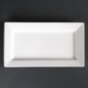 Assiettes rectangulaires a bord large 200 x 130mm Lumina