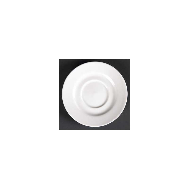 Soucoupes rondes en porcelaine fine 110mm Lumina