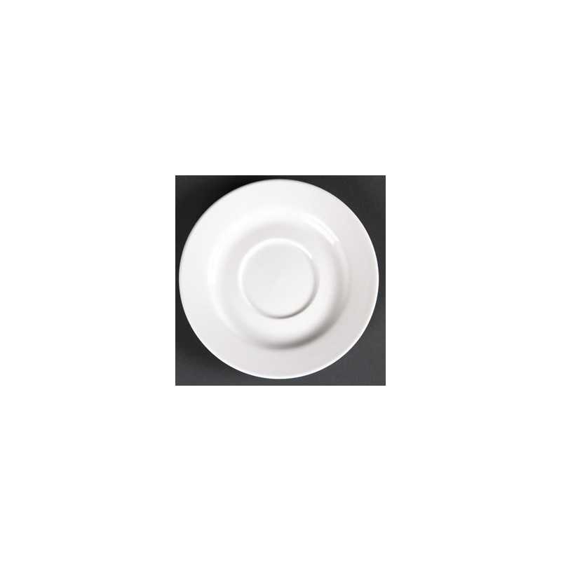 Soucoupes rondes en porcelaine fine 143mm Lumina