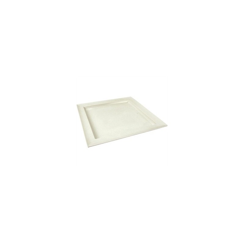 Plateau carre blanc en melamine 37.5cm