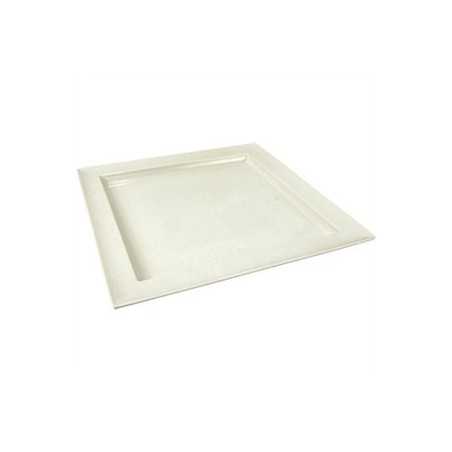 Plateau carre blanc en melamine 37.5cm