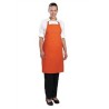 Tablier bavette tour de cou reglable Chef Works - Orange