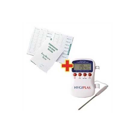 HYGIPLAS - Thermomètre numérique pour congélateur et réfrigérateur 