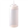 Bouteille de sauce souple transparente a col large 909ml