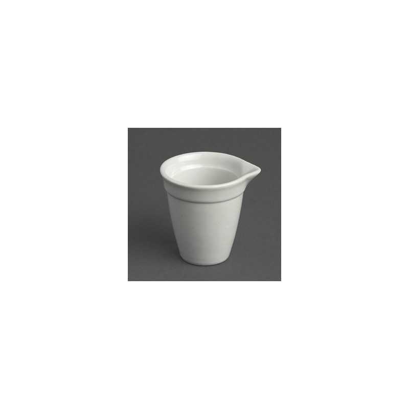Pot a lait bistro blanc Olympia 42ml lot de 12