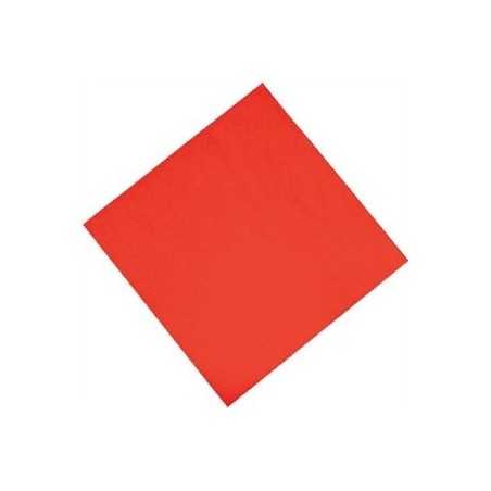 Serviettes en papier rouges - 330 mm - Fasana - Lot de 1500