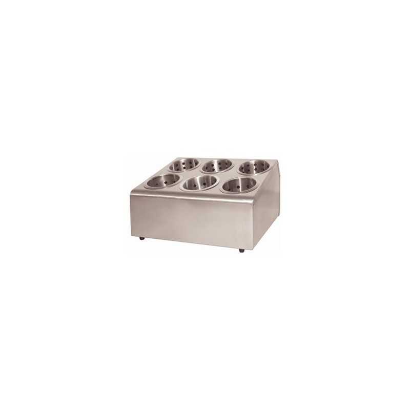 SUPPORTS DE 6 PANIERS À COUVERTS EN INOX pro Gastro