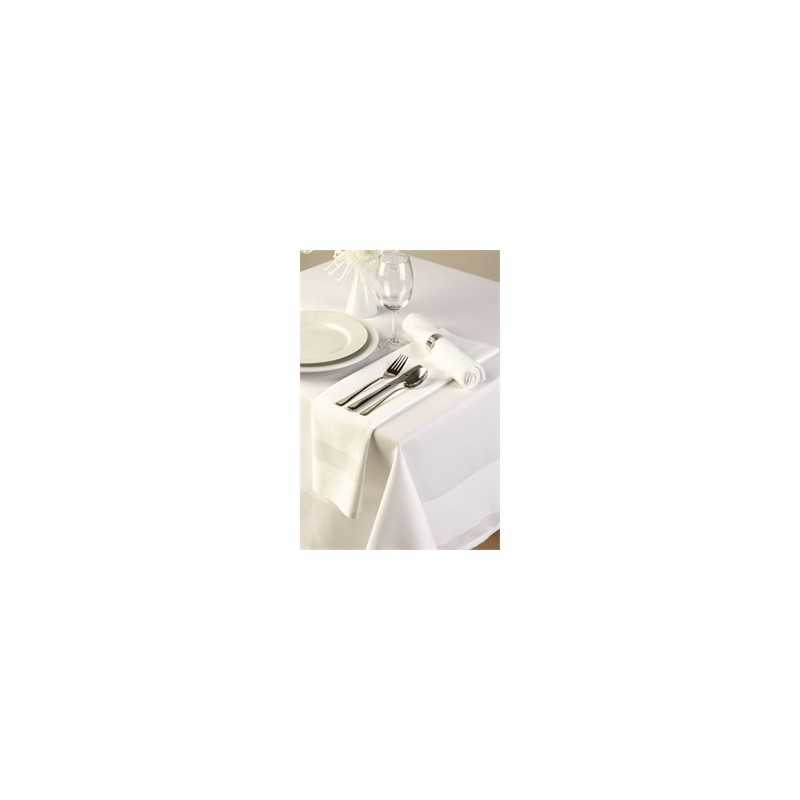 Nappe blanche - Bande de satin - 1370 x 2280 mm