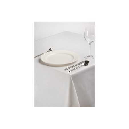 Nappe rectangulaire en polyester coton blanc uni pro Gastro