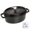 COCOTTE OVALE FONTE NOIRE 23 CM PRO STAUB