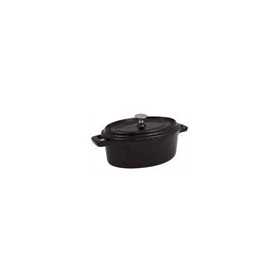 COCOTTE OVALE FONTE NOIRE 24.3 CM PRO STAUB