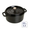 COCOTTE RONDE FONTE NOIRE 20.5 CM PRO