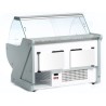 Vitrine de boucherie - vitrine réfrigérée boucherie ventilée 1100mm - froid ventilé - plateau exposition acier inox