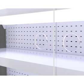 Vitrine murale noire/bleu 1230 x 725 x 1900