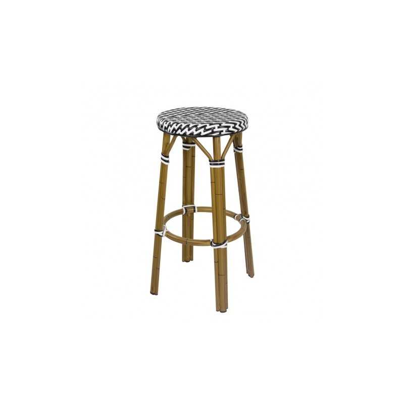 Tabouret en rotin pour bar