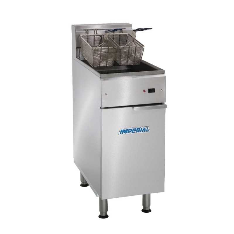 Friteuse électrique professionnelle, 2 cuves 12+12 L