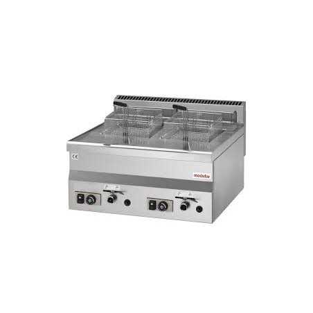 Friteuse électrique professionnelle 2 X10 L - 380v