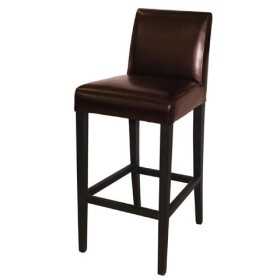 Tabouret Pour Bars Restaurants Hôtels haut en simili cuir marron foncé