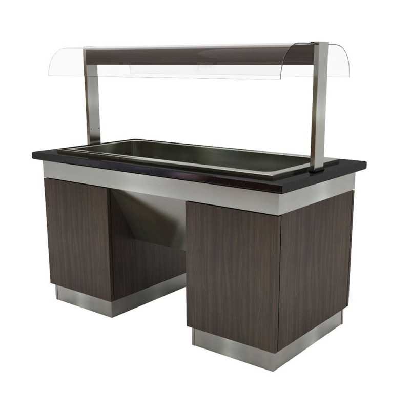 Buffet chauffant capacité 4 x GN 1/1- GASTROMASTRO