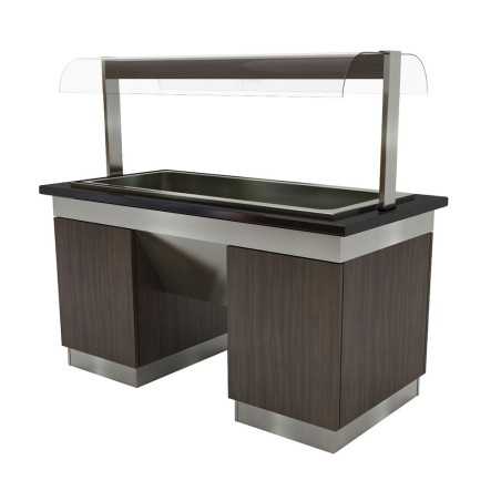 Buffet chauffant- bain marie capacité 5 x GN 1/1- GASTROMASTRO