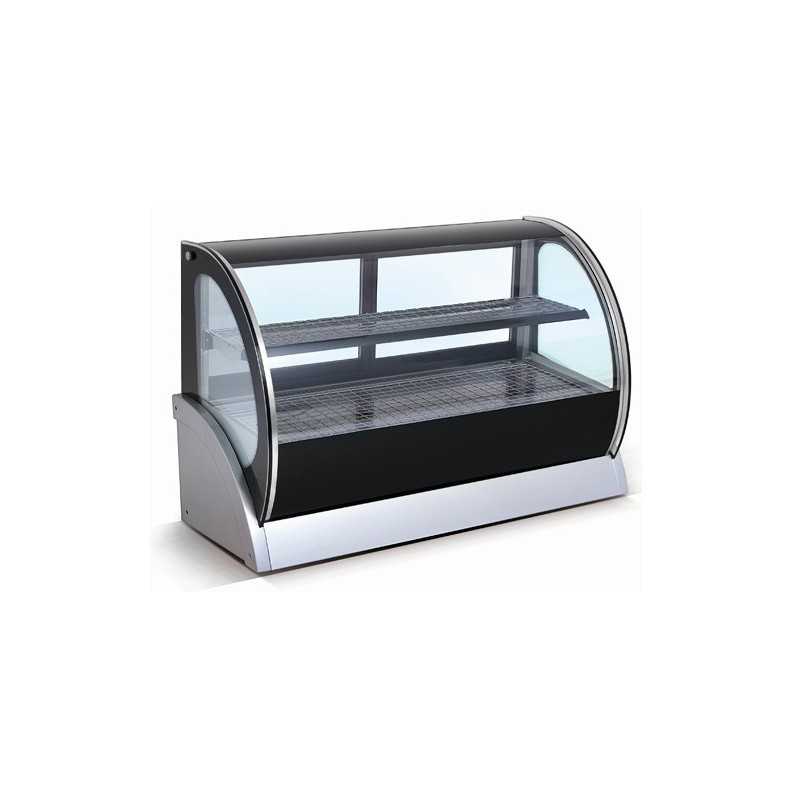 Vitrine réfrigérée à poser - M - Paiment 4X -128 L. - 900 (L) x 550 (P) x 790 (H) mm - Avec éclairage - Classe N