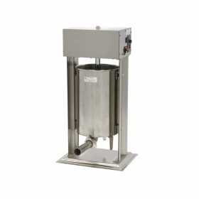 Poussoir boucherie électrique vertical en inox, 20 litres