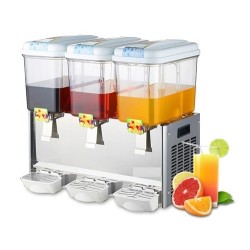 Distributeur réfrigérée de jus de fruit 3*12 litres