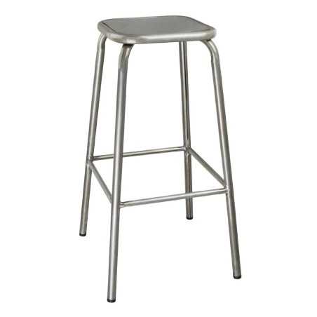 Tabouret haut gris métallisé Pour Bars Restaurants Hôtels