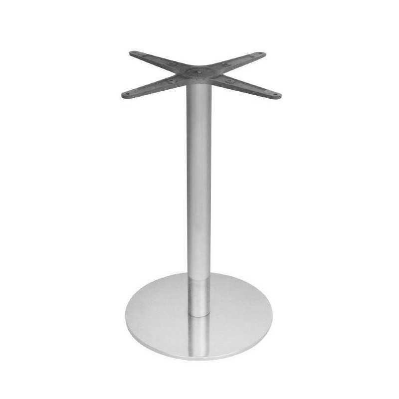 Pieds de table rond inox