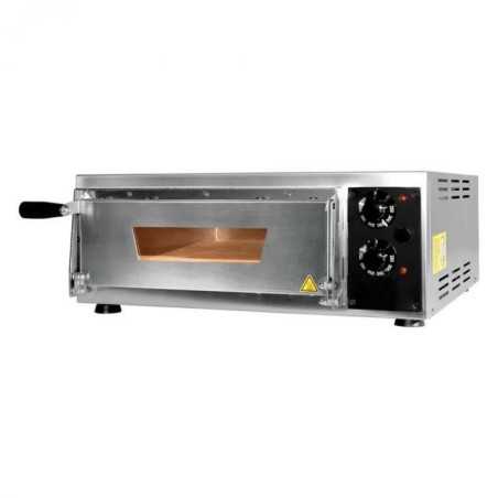 Four pizzas professionnel électrique - Made in Italy - Thermostat 350 °C - Paiement 4X - 1 x 34 cm