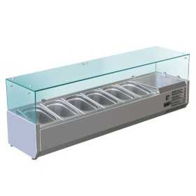 Saladette 6 BACS GN 1/4 inox - Classe N -Gastromastro