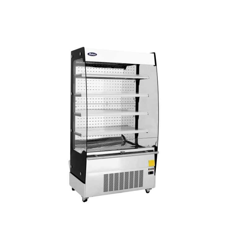 Vitrine réfrigérée libre-service - Murale - Inox - 1000 x 700 x 1830 mm - 480 L. Vitrine réfrigérée libre-service - Murale - Inox - 1000 x 700 x 1830 mm - 480 L.
