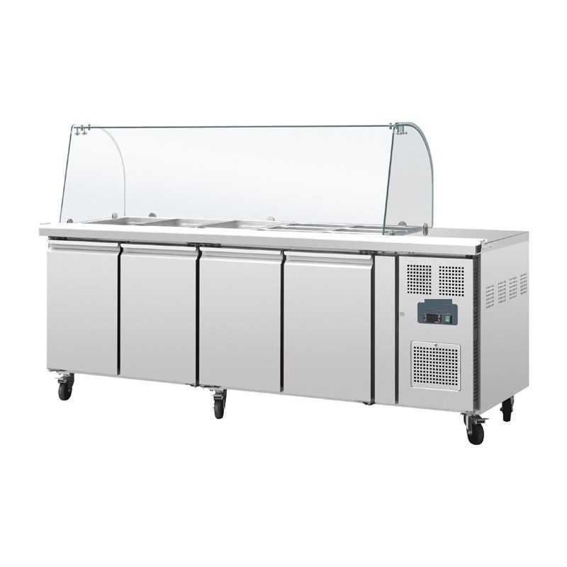 Equipement professionnel cuisine - %category_name% : Saladette réfrigérée 7  BACS GN 1/4 inox