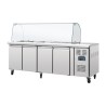 Saladette inox réfrigérée 4 portes-5gn1/1 -Gastromastro