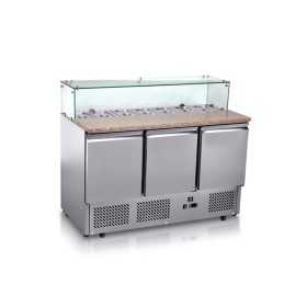 Table pizzaiolo 3 portes avec roulettes 387L 7 x GN 1/3 - ATOSA