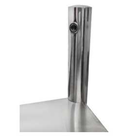 Passe-plat inox AISI 304 - 2 niveaux - 1200 x 350 x 700 mm