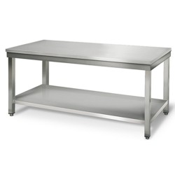 Table inox - AISI 304 - 2000 (L) x 600 (P) x 900 (H) mm