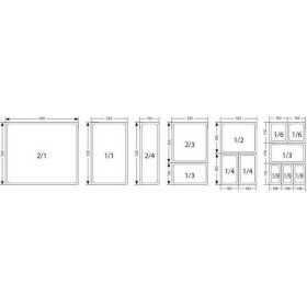 Bac inox GN 1/1 - 20 mm