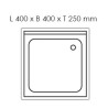 Plonge inox - AISI 304 - 600 (L) x 700 (P) x 970 (H) mm - Sans égouttoir - 1 cuve