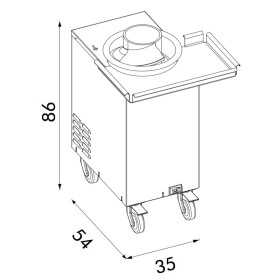 Bouleuse automatique - pâte à pizza - PASTALINE