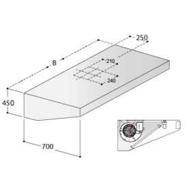 Hotte professionnelle motorisée - 1000 (L) x 700 (P) mm - Variateur inclus - GASTROMASTRO