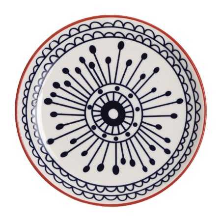 Petites assiettes plates bleues Fresca 26,8 cm (x6)