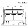 Teppanyaki - 2 zones de chauffe - avec soubassement neutre - AISI 304