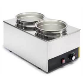 Bain marie 2 bacs professionnel electrique