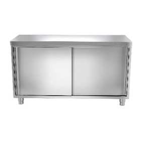 Meuble bas inox portes coulissantes 1400 x 700 x 850