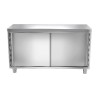 Meuble bas inox portes coulissantes 1400 x 700 x 850